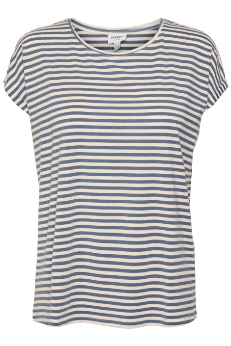 Vero Moda vmava plain ss top stripe ga jrs n